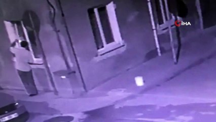 Kayınvalidesinin evini yakan damat kamerada