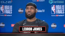 LeBron James Practice Interview | Lakers vs Heat | Game 1 NBA Finals