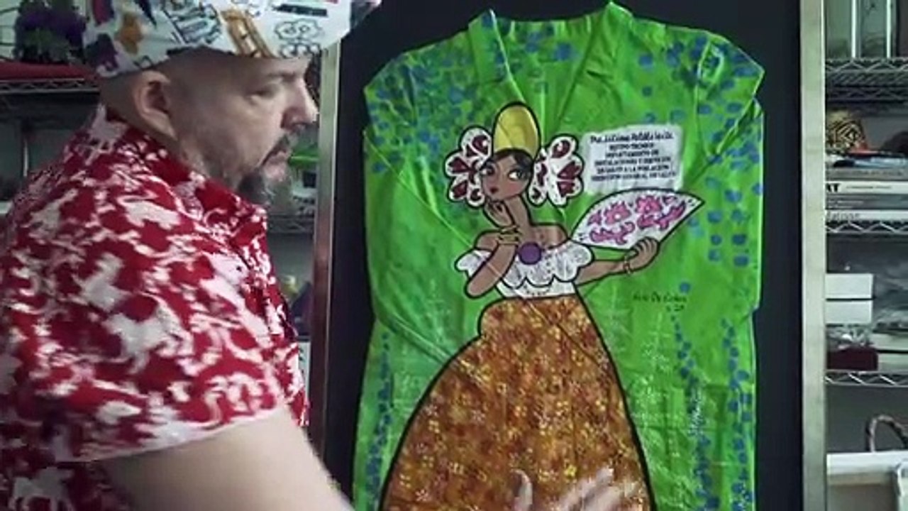 Batas médicas convertidas en arte para "superhéroes" panameños contra covid-19