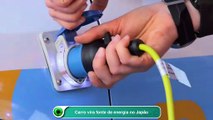 Carro vira fonte de energia no Japão