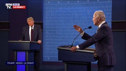 "Est-ce que vous pouvez la fermer ?": Joe Biden s'emporte contre Donald Trump