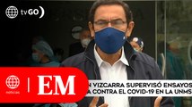 Martín Vizcarra supervisó ensayos clínicos de vacuna contra el Covid-19  | Edición Mediodía