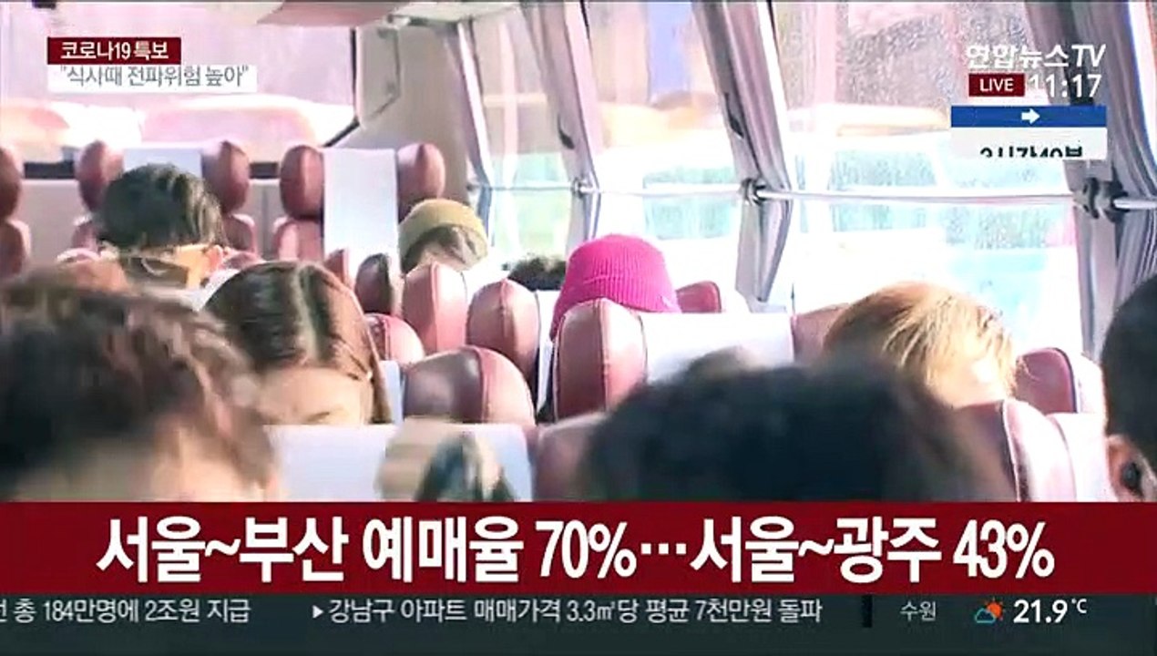 조심조심 고향으로…고속버스 예매율 절반 '뚝'