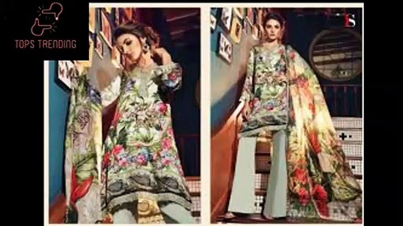 Printed silk dress designs for ladies 2019|
