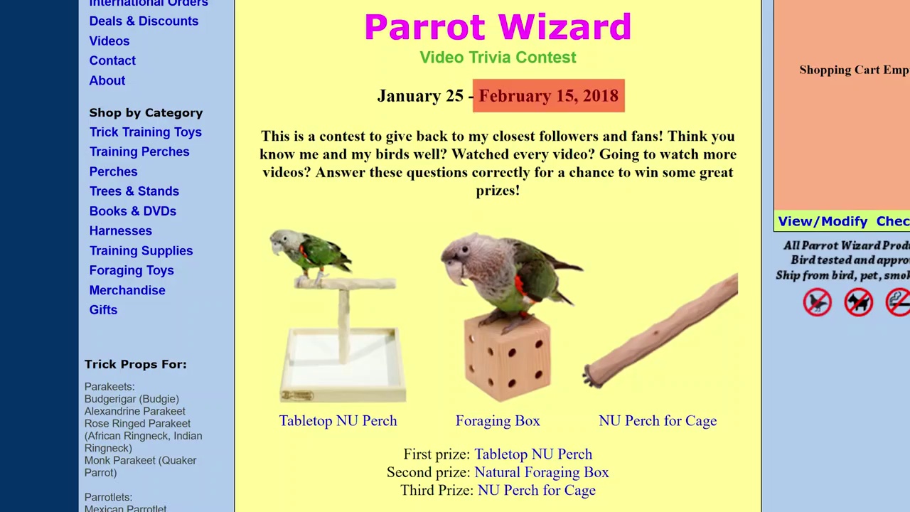 Parrot Wizard Video Watchers Contest 2018