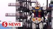 Giant 18-metre tall Gundam robot comes to life in Japan