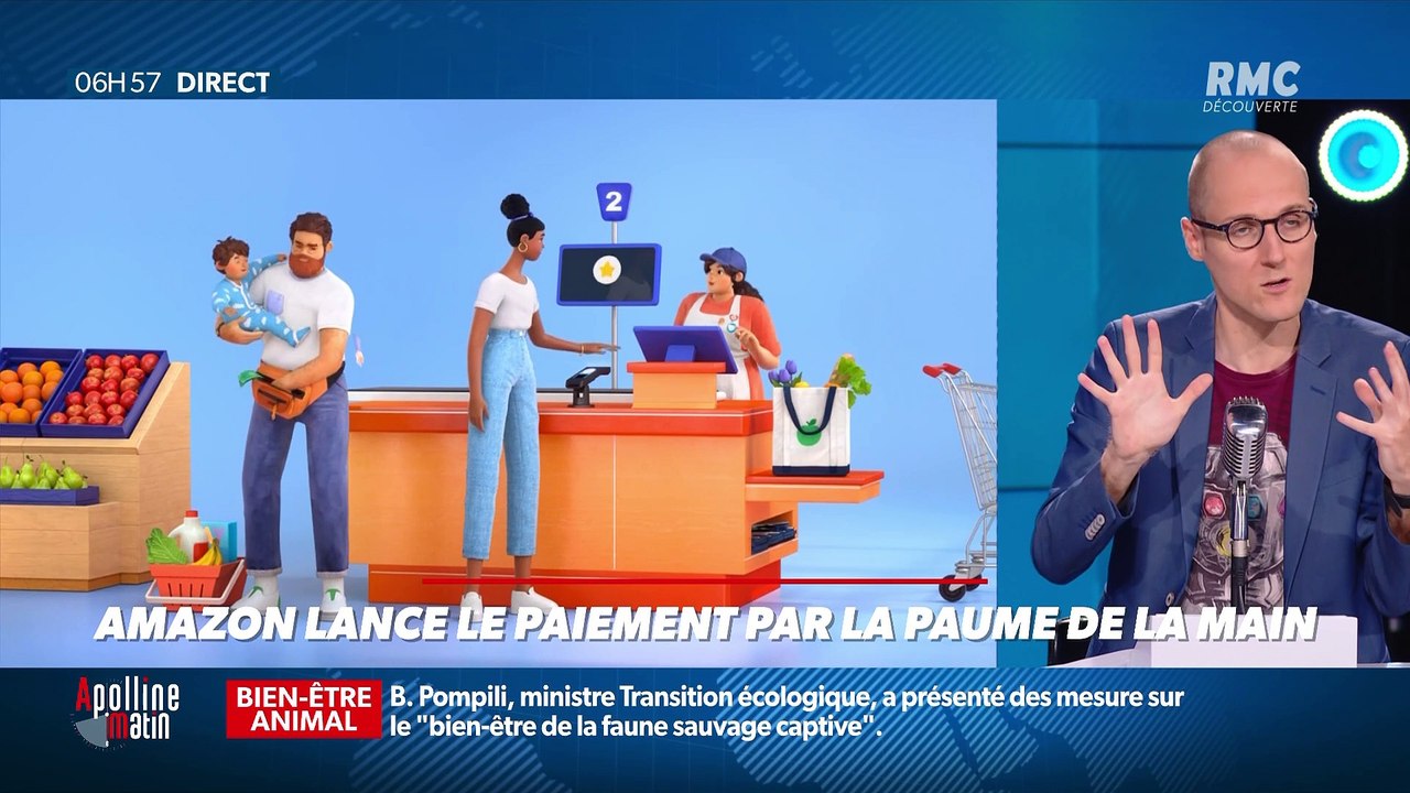 La chronique d'Anthony Morel : Amazon lance le paiement par la paume de la main - 30/09