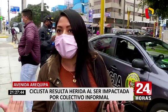 Cercado de Lima: dos heridos dejó choque entre colectivo y auto particular