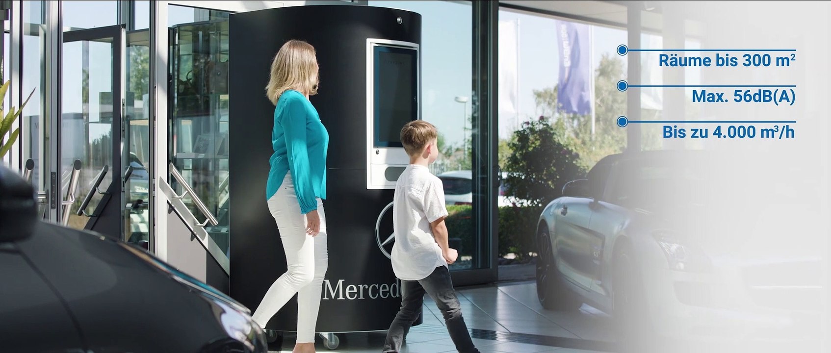 Premium Luftreiniger VITAPOINT® | Filtert 99,995% der Viren, Aerosole, Pollen und Feinstäube