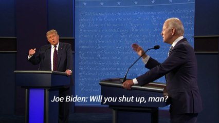 Biden faces down raging Trump in chaotic debate