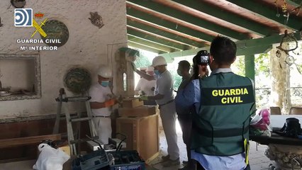 Recuperado un torreón de alabastro de la Catedral de Alcalá de Henares