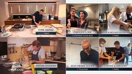 Cyril Lignac et Sloane dans "Tous en cuisine" (M6).