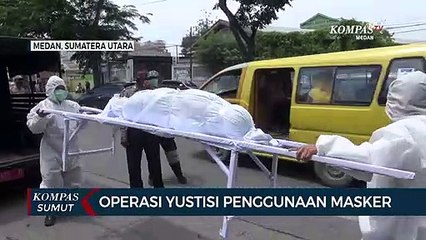 Operasi Yustisi Penggunaan Masker di Medan