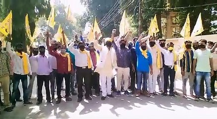 सुभासपा का प्रदेश भर में भाजपा के खिलाफ हल्ला बोल