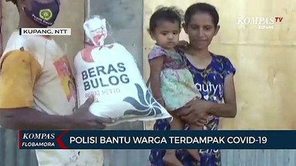 Polisi Bantu Warga Terdampak Covid-19