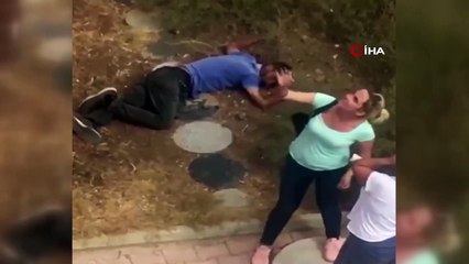 Metrelerce yüksekten böyle düştü...Mahalle sakinleri yaralı şahsın başında dakikalarca bekledi