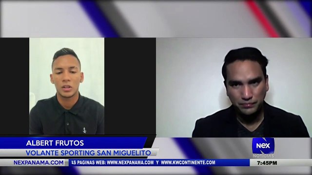 Entrevista a Albert Frutos, volante del Sporting en San Miguelito - Nex Noticias