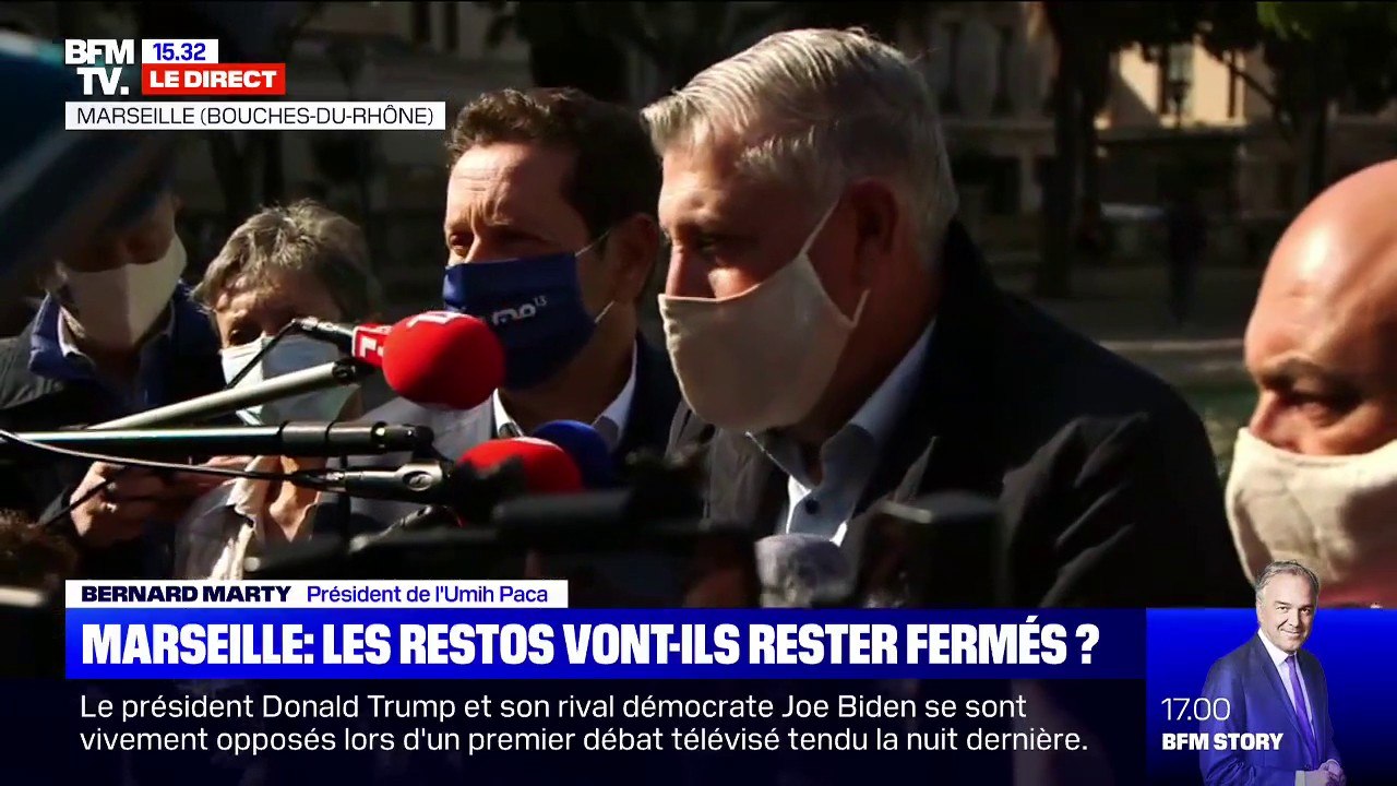 Restaurants fermés à Marseille: le président de l'Umih PACA "se réserve le droit d'aller plus loin de manière juridique, et pas seulement"
