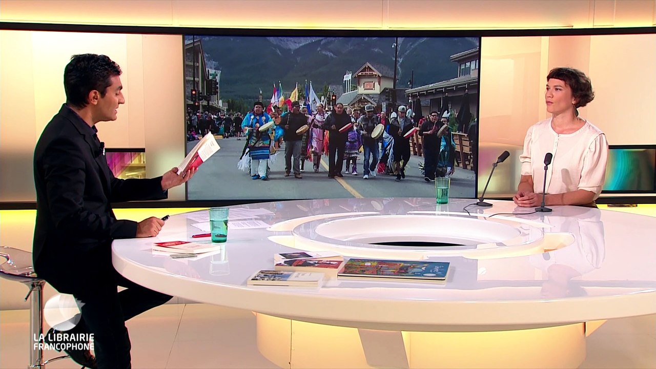 Jean-Marie Gustave Le Clézio, Marie-Eve Lacasse, Maryse Wolinski, rt Myriam Leroy dans La Librairie Francophone