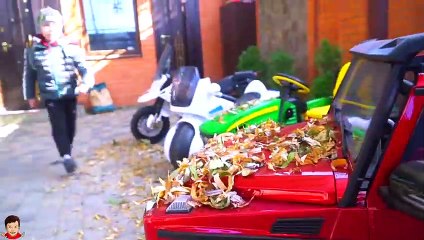 Tema build BOX FORT GARAGE Pretend Play with toys and cars