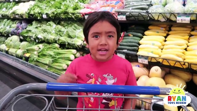 Ryan Kids Size Shopping Cart and Learn Healthy Food choices for Back to School!!!