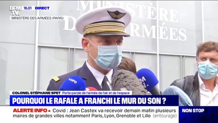 Porte-parole de l'armée de l'air: "Le rafale a eu ordre de passer supersonique pour intercepter" l'avion qui avait perdu le contact