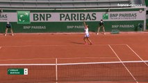 Les séquences lunaires lors du match Errani vs Bertens