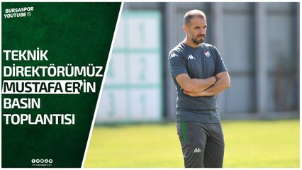 Teknik Direktörümüz Mustafa Er Tuzlaspor Maçı Öncesi Açıklamalarda Bulundu