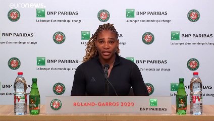 Serena Williams se retira de Roland Garros