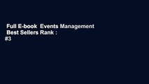 Full E-book  Events Management  Best Sellers Rank : #3