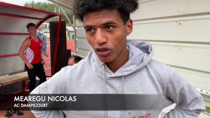 Mearegu Nicolas réagit après le meeting de Saint-Mard