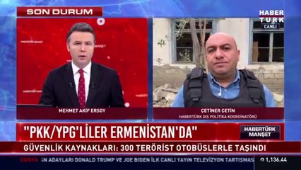 Habertürk ekibinin yakınına canlı yayında füze düştü