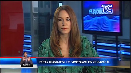 Se desarrolla el Foro Municipal de viviendas en Guayaquil: alcaldesa Cynthia Viteri dio detalles