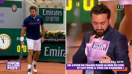 Stan Wawrinka  appelle en direct Cyril Hanouna pour débriefer son match à Roland Garros
