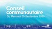 Conseil de la Communauté Urbaine de Dunkerque du Mercredi 30 Septembre 2020 (Replay)