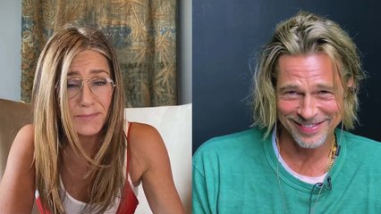 We Simply Cannot Stop Watching Brad Pitt & Jennifer Aniston‘S Reunion