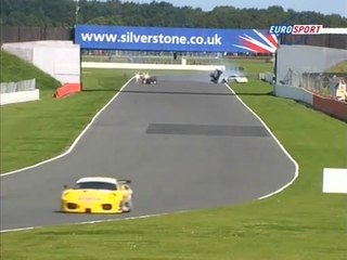 LMS Silverstone 2008 Minassian Leeds Big Crash Flip