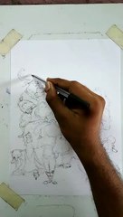 Zootopia movie Drawing | scribble Drawing |creative drawing |