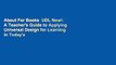 About For Books  UDL Now!: A Teacher's Guide to Applying Universal Design for Learning in Today's