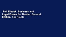 Full E-book  Business and Legal Forms for Theater, Second Edition  For Kindle