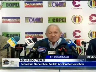 Alianza Democrática: Respetamos la Constitución y participaremos el 6D pese a presiones de EE.UU.