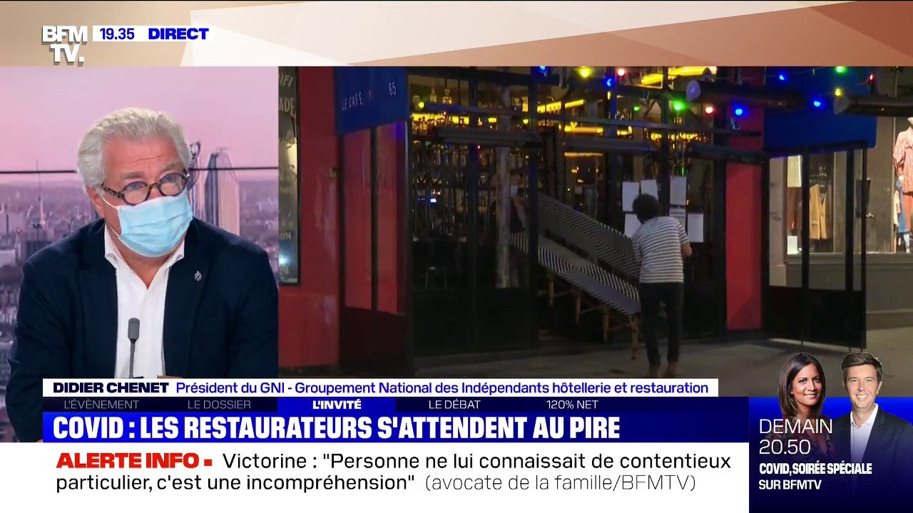 Covid-19: "Nous n'avons pas de réponses à nos questions de la part du ministre de la Santé", selon le président de ce groupement de restaurateurs
