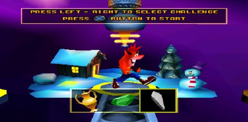 Crash Bash -  Metal Fox Crystal Challenge - PLAYSTATION SONY