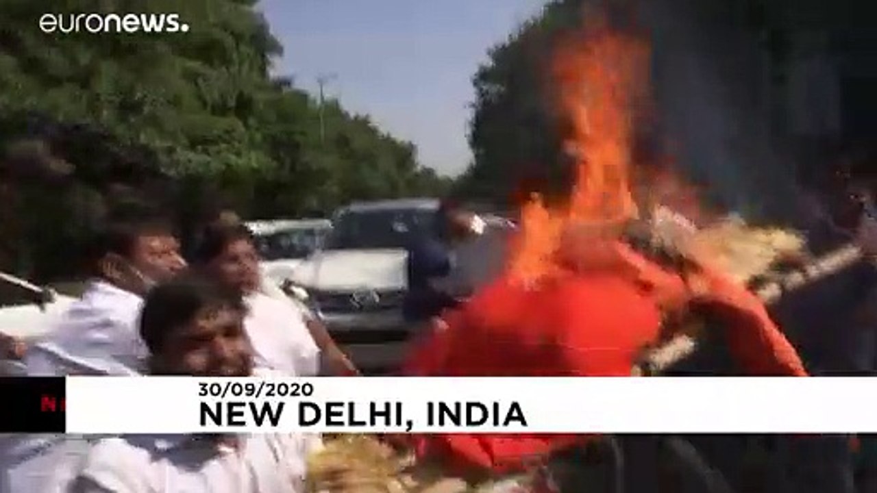 Protests in India over gang rape and death of lower-caste woman