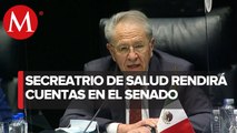 Jorge Alcocer, secretario de Salud, comparece en el Senado