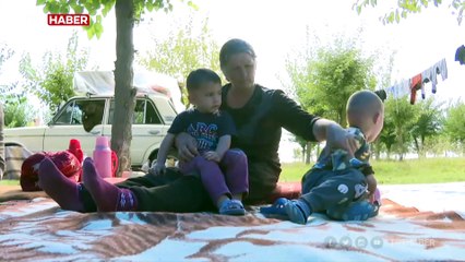 TRT Haber, Azerbaycan'da sivil halkın sığındığı bölgeye gitti