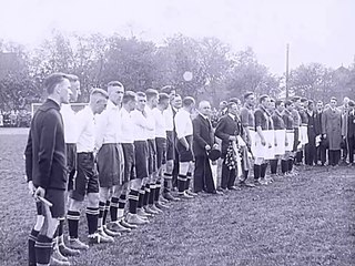 Soccer match Netherland vs Germany, Hamburg-Eppendorf, Germany 1923