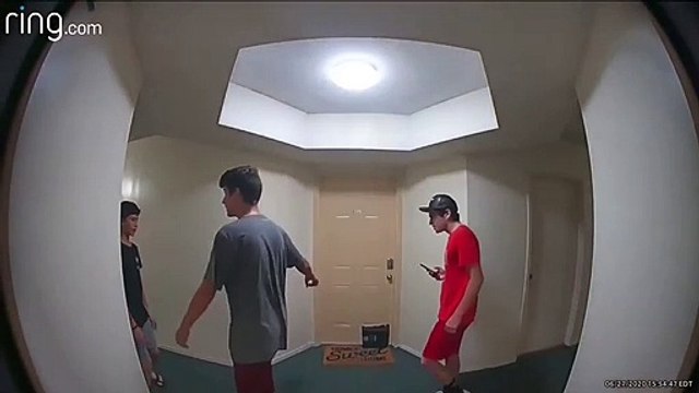 Ces jeunes se la jouent discret pour voler un colis... enfin presque