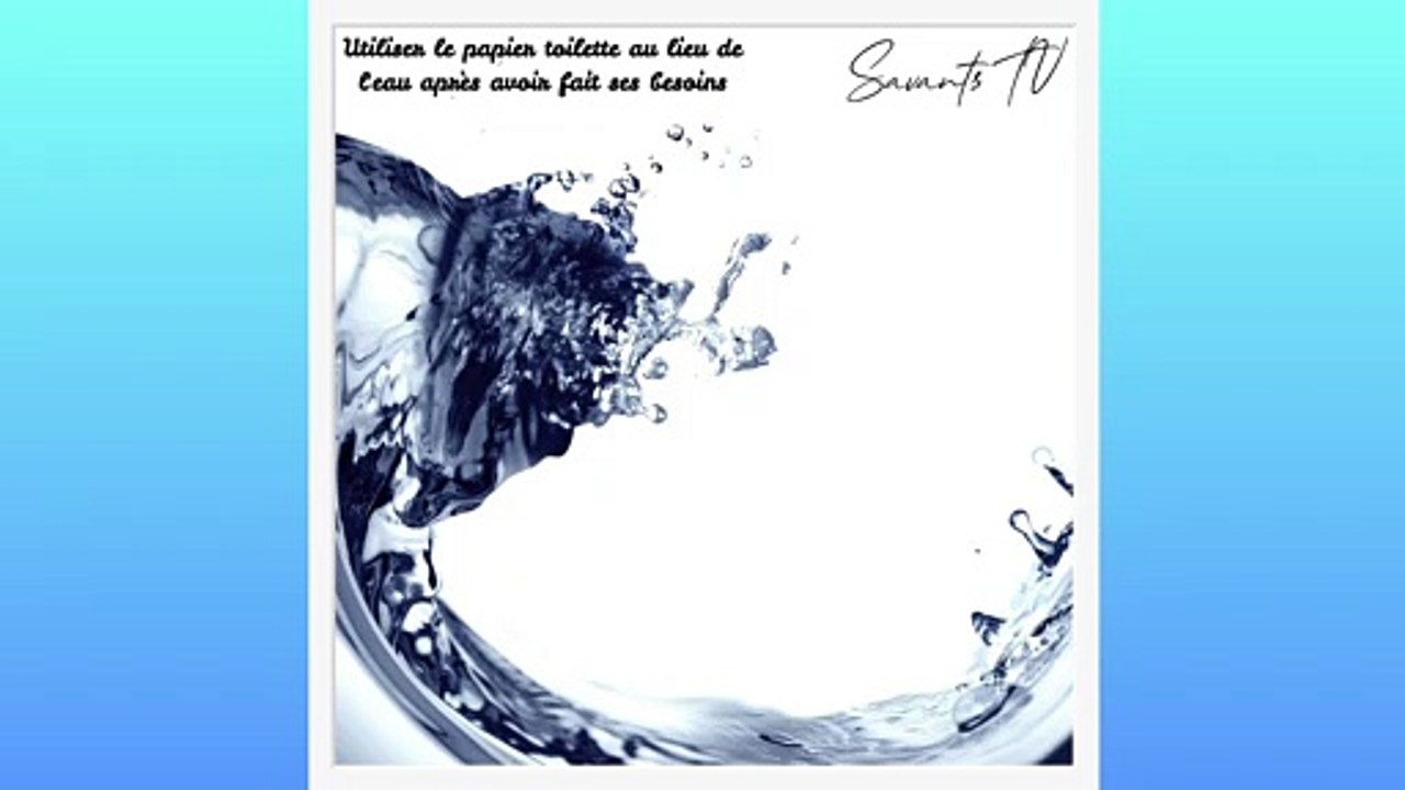 Utiliser le papier toilette au lieu de l'eau après avoir fait ses besoins