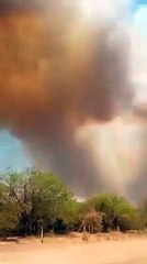 Voraz incendio en Miraflores